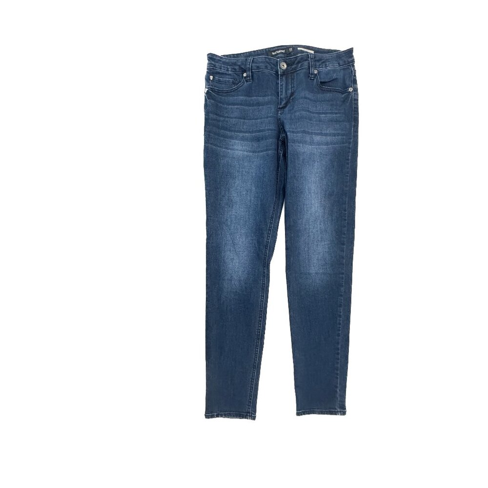 Blackheart Skinny Jeans Womens 11 Blue Dark Wash Denim Stretch Mid Rise